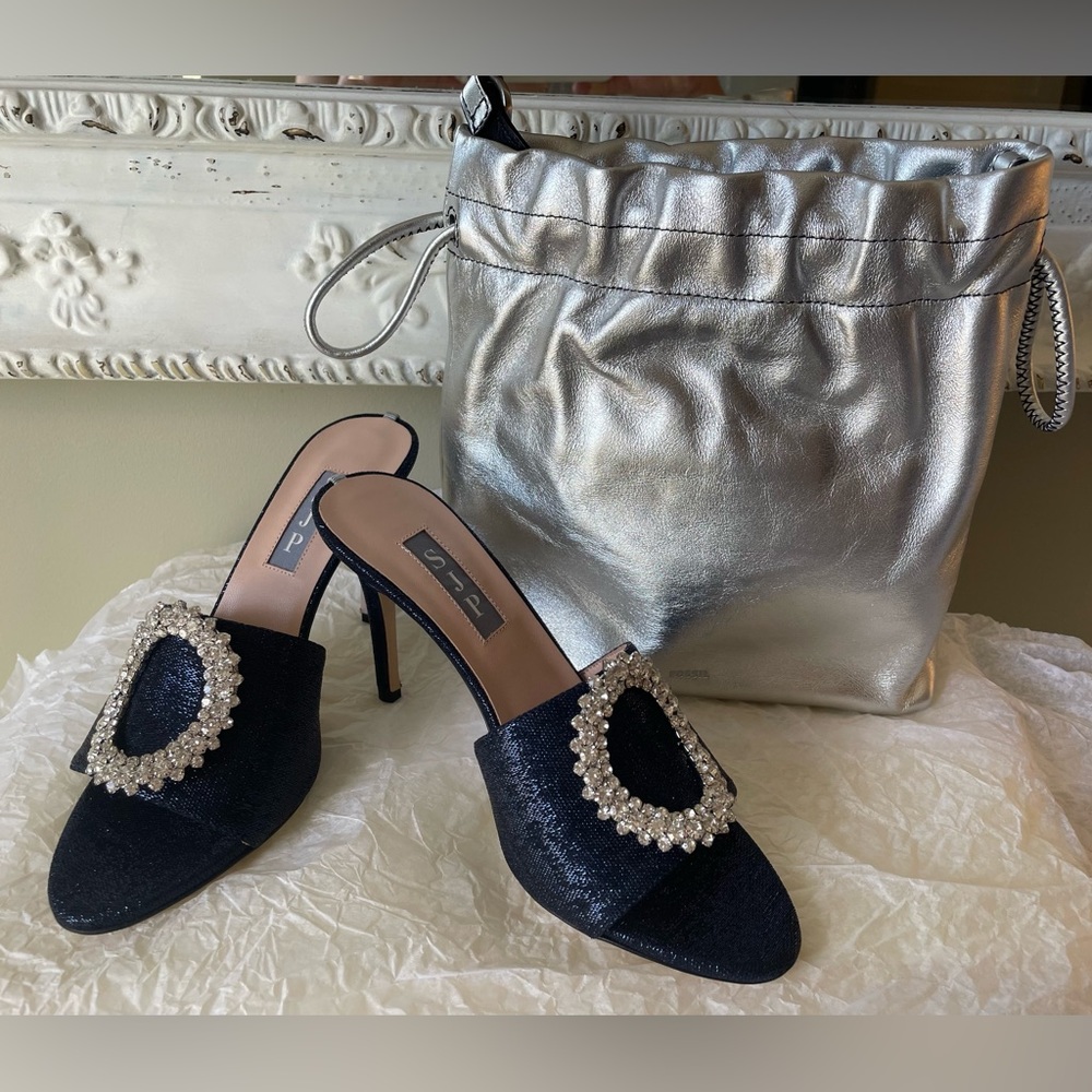 SJP Soleil never worn Size 6 and Fossil Silver purse New
